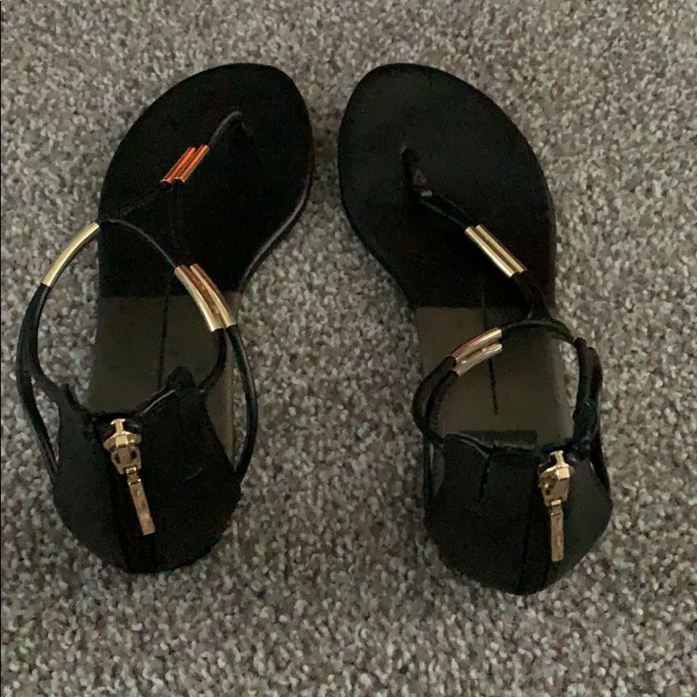 5/$20 Black and gold sandals!